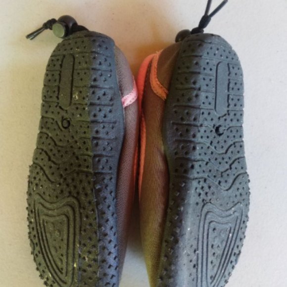 Star Bay Pink Girl Baby Toddler water swim beach shoes watershoes size 8 beach - Picture 3 of 8